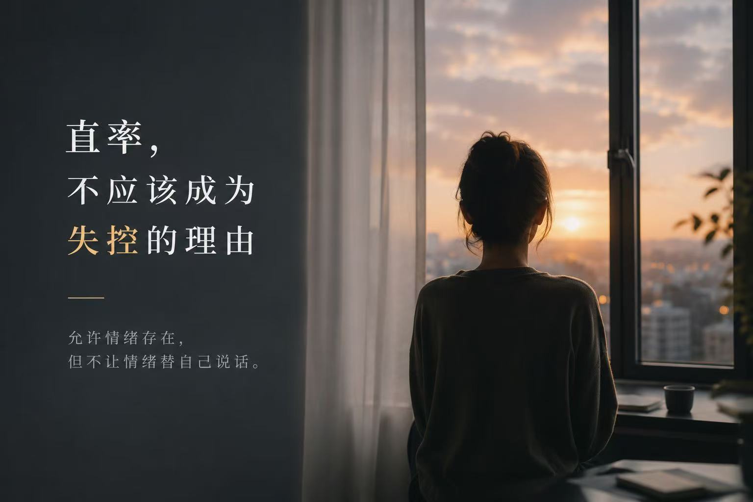 直率,不应该成为失控的理由